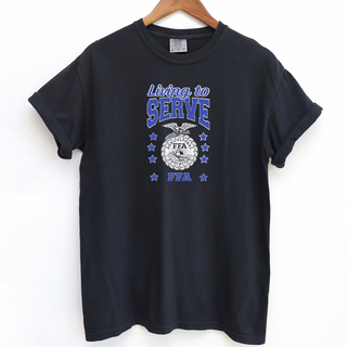 Living To Serve Stars– Comfort Colors T-Shirt