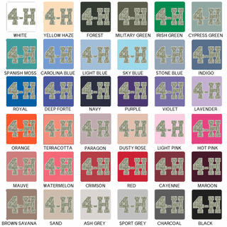 4-H Green Floral– Crewneck
