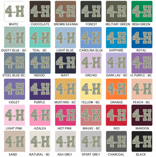 4-H Green Floral– Hoodie
