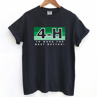 4-H Colorblock– Comfort Colors T-Shirt