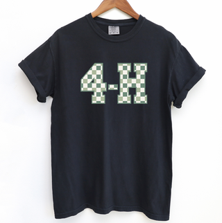 4-H Green Checkered– Comfort Colors T-Shirt
