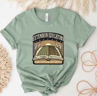 Extension Educators Knowledge Meets Growth- Bella Canvas T-Shirt