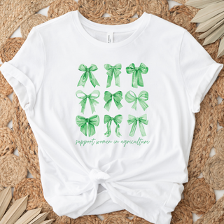 Green Bow Support Women In Agriculture- Bella Canvas T-Shirt