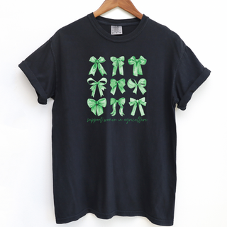 Green Bow Support Women In Agriculture– Comfort Colors T-Shirt