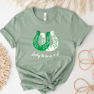 Lucky To Be In 4-H- Bella Canvas T-Shirt
