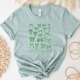 Support 4-H Bows- Bella Canvas T-Shirt