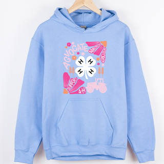 Support 4-H Floral Pink/Orange– Hoodie