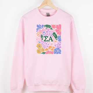 Spring Floral Sigma Alpha– Crewneck