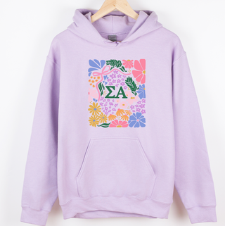 Spring Floral Sigma Alpha– Hoodie