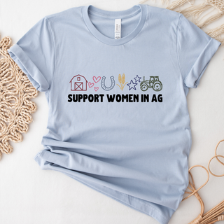 Support Women In Ag Symbol- Bella Canvas T-Shirt
