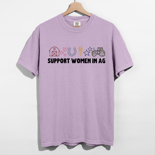 Support Women In Ag Symbol– Comfort Colors T-Shirt