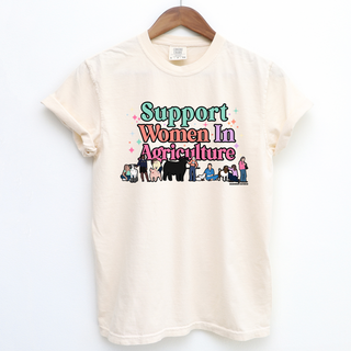 Support Women In Agriculture Illustration– Comfort Colors T-Shirt