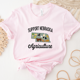 Support Nebraska Agriculture- Bella Canvas T-Shirt