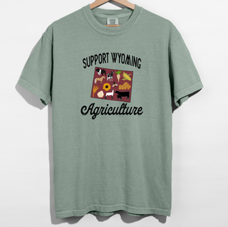 Support Wyoming Agriculture– Comfort Colors T-Shirt