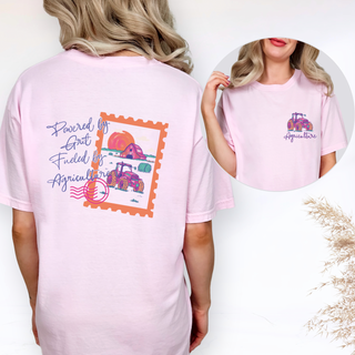 Powered By Grit– Comfort Colors T-Shirt - Front & Back