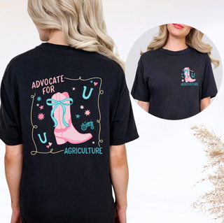 Boot Advocate for Agriculture– Comfort Colors T-Shirt - Front & Back