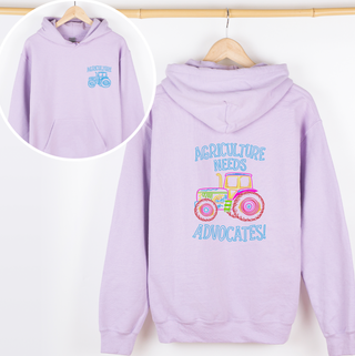 Agriculture Needs Advocates– Hoodie - Front & Back!