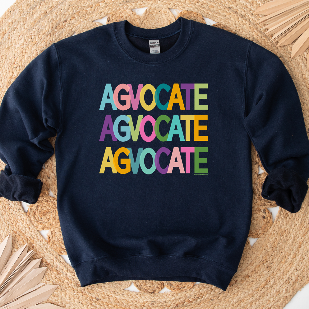 All The Colors Agvocate Crewneck (S-3XL) - Multiple Colors!