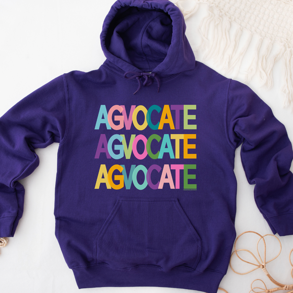 All The Colors Agvocate Hoodie (S-3XL) Unisex - Multiple Colors!