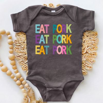 All The Colors Eat Pork One Piece/T-Shirt (Newborn - Youth XL) - Multiple Colors!