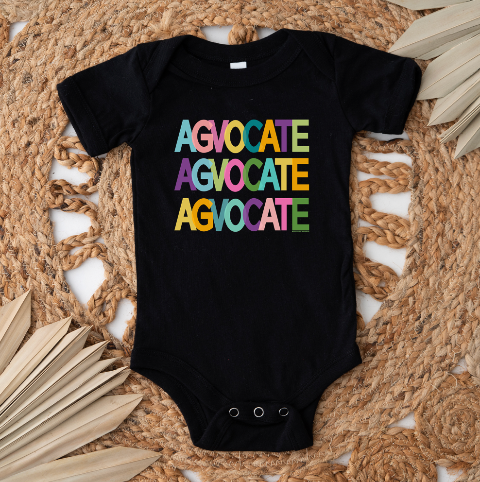 All The Colors Agvocate One Piece/T-Shirt (Newborn - Youth XL) - Multiple Colors!