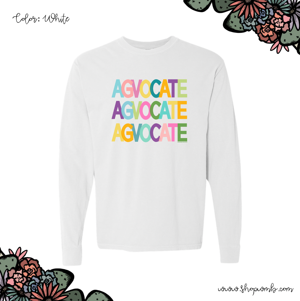 All The Colors Agvocate LONG SLEEVE T-Shirt (S-3XL) - Multiple Colors!
