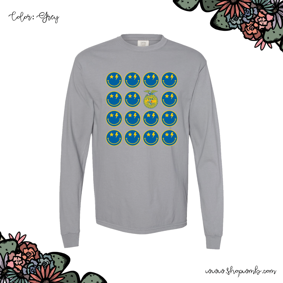 FFA Emblem Smile Group LONG SLEEVE T-Shirt (S-3XL) - Multiple Colors!