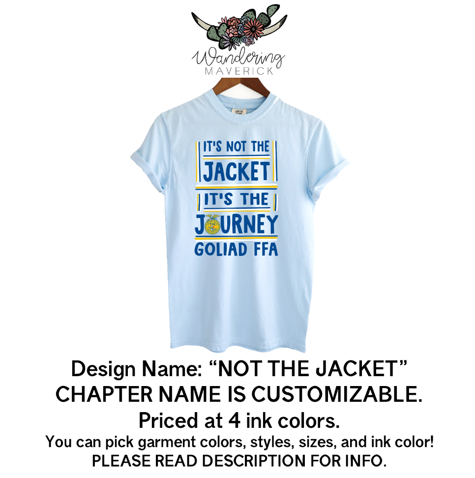 Not The Jacket - FFA Chapter Designs - BULK ORDER - READ DESCRIPTION - NOT FOR RETAIL
