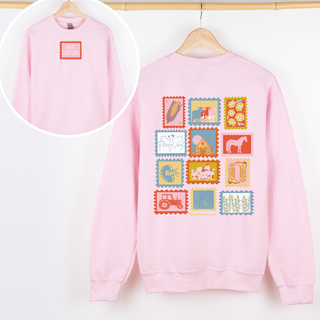 AGRICULTURE STAMPS CREWNECK - Front & Back