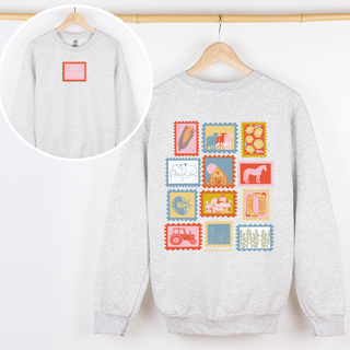 AGRICULTURE STAMPS CREWNECK - Front & Back