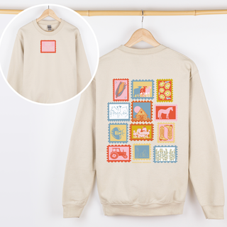 AGRICULTURE STAMPS CREWNECK - Front & Back