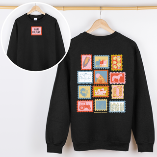AGRICULTURE STAMPS CREWNECK - Front & Back