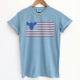 CATTLE PATRIOTIC FLAG – Comfort Colors T-Shirt