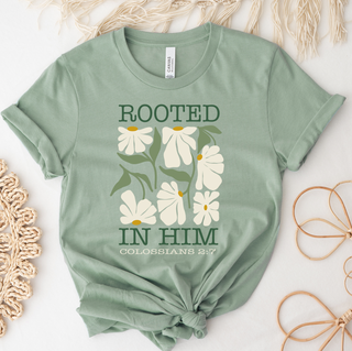 Rooted in Him – Bella Canvas T-Shirt