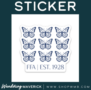 FFA Butterfly- Vinyl Sticker