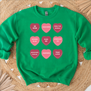 Agriculture Candy Hearts – Crewneck