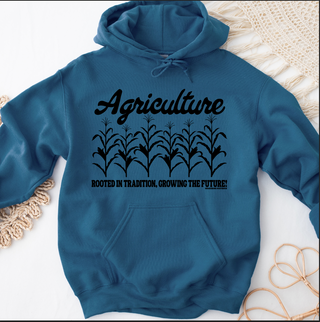 Agriculture Rooted In Tradition CROPS Black Ink - Hoodie