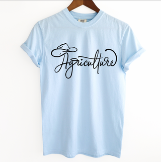 Agriculture Script Black Ink - Comfort Colors T-Shirt