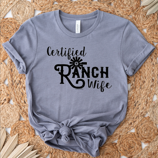 Certified Ranch Wife Black Ink – Bella Canvas T-Shirt