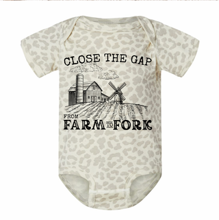 Close The Gap From Farm To Fork Black Ink - Infant/Toddler/Youth