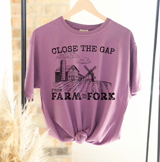 Close The Gap From Farm To Fork Black Ink - Comfort Colors T-Shirt