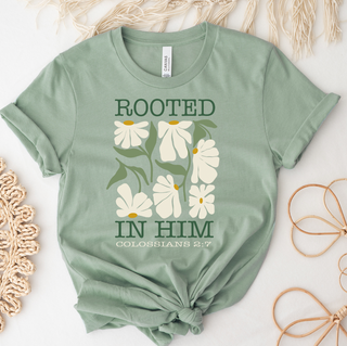 Rooted In Him - Bella Canvas T-Shirt