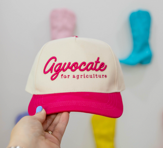 Hot Pink Agvocate For Agriculture Hat
