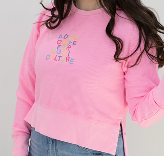 Cropped Long Live Agriculture - Corded Crewneck - SALE!