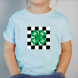 4-H - CHECKER CLOVER - Infant/Toddler/Youth