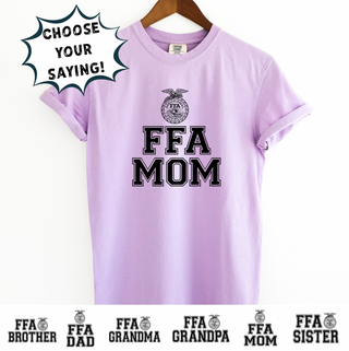 FFA Emblem-CHOOSE YOUR SAYING– Comfort Colors T-Shirt