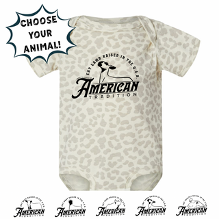 Raised in the USA-CHOOSE YOUR ANIMAL- Infant/Toddler/Youth