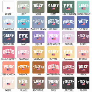Flag Words-CHOOSE YOUR SAYING– Comfort Colors T-Shirt