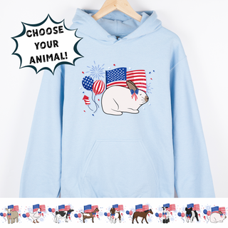 USA Animals-CHOOSE YOUR ANIMAL– Hoodie