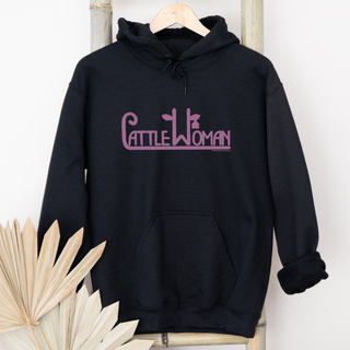 Cattlewoman Eat Tag Purple– Hoodie